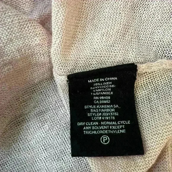 Theory Karenia Sag Harbor Long Sleeve Top-Medium - Picture 6 of 6